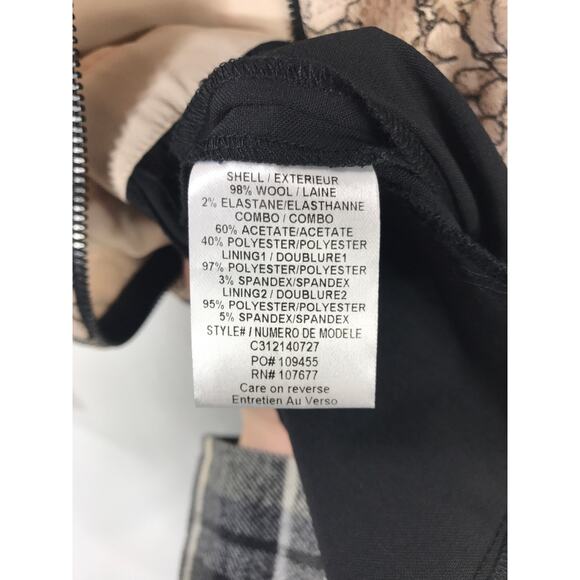 New Alice + Olivia Lace Bodice Jumpsuit Sleeveless Lace Overlay Wool 6 Holiday - Picture 13 of 16